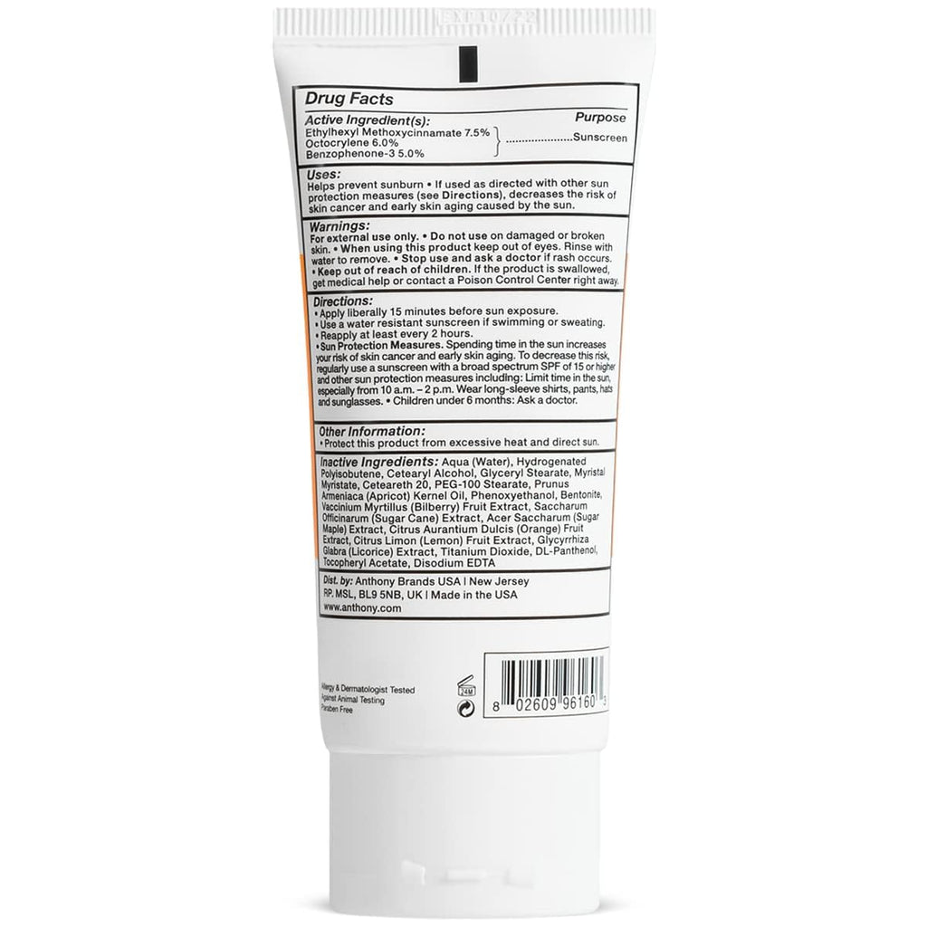Anthony Day Cream SPF 30, 3 oz (Pack of 3) – Hydrates, Broad-Spectrum Sun Protection