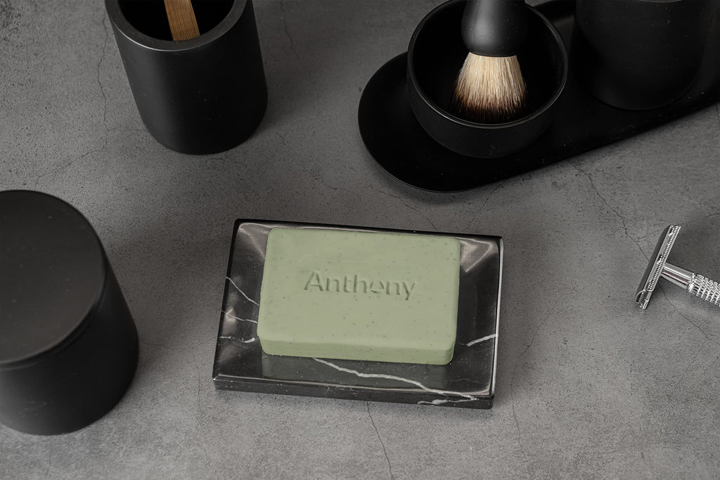 Anthony Buff It Hydrating Soap Bar 5 oz – 3-Pack | Jojoba Beads, Aloe, Avocado & Coconut Oils