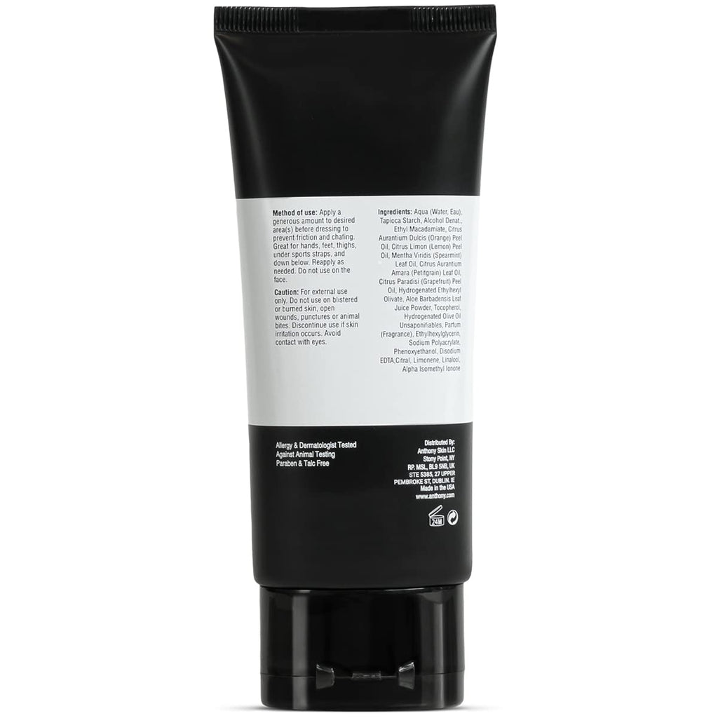Anthony No Sweat Body Defense Deodorant for Men – Cream-to-Powder, Talc-Free, Anti-Chafing, 3 fl oz