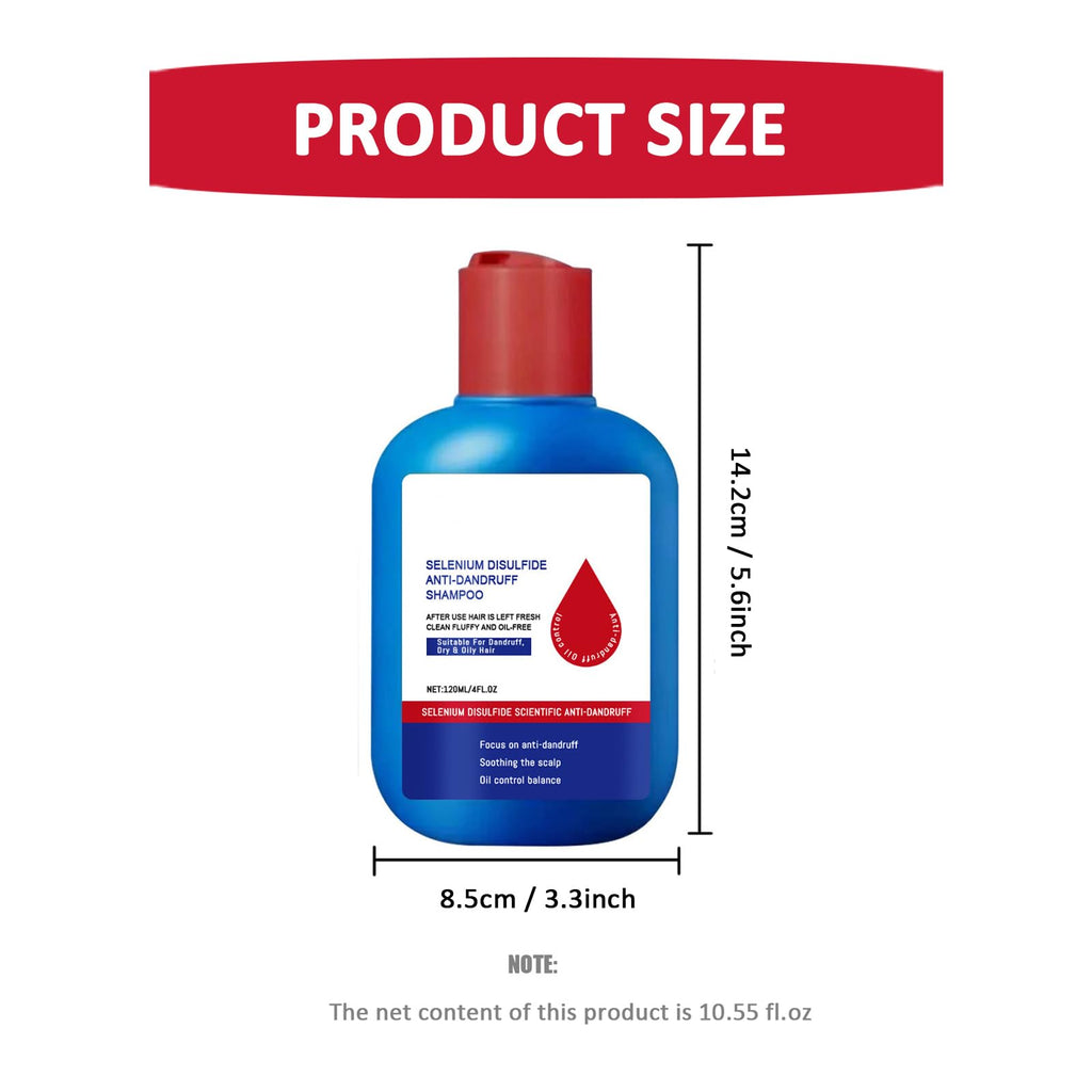 10.55 fl oz Anti-Dandruff Shampoo – Oil Control for All Hair Types (Men & Women)