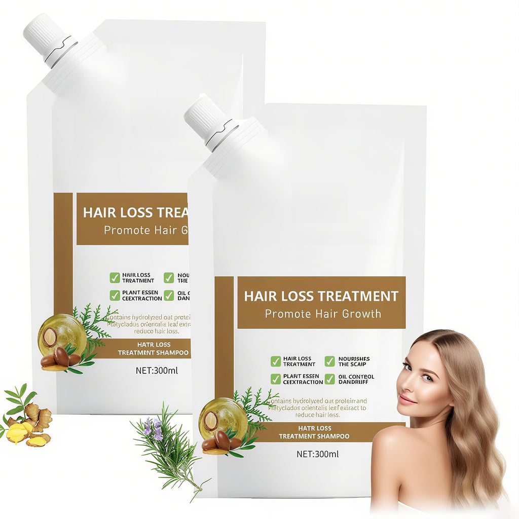Anti-Hair Fall Shampoo 2-Pack | Plant-Extract Rich Formula for All Hair Types