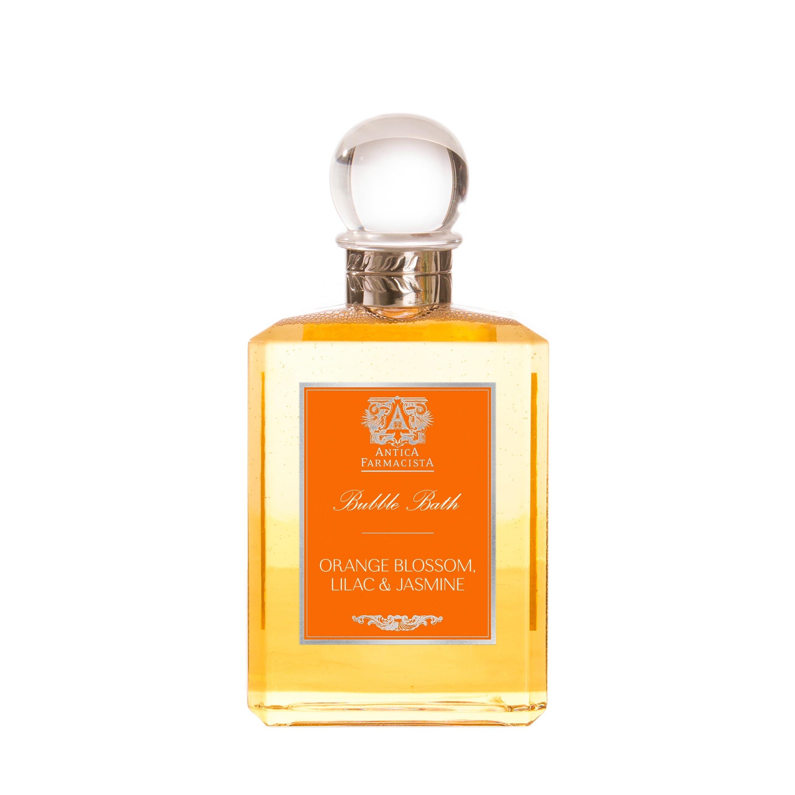 Antica Farmacista Bubble Bath – Luxury Foam with Honey, Aloe Vera & Jojoba Oil | Orange Blossom, Jasmine & Lilac