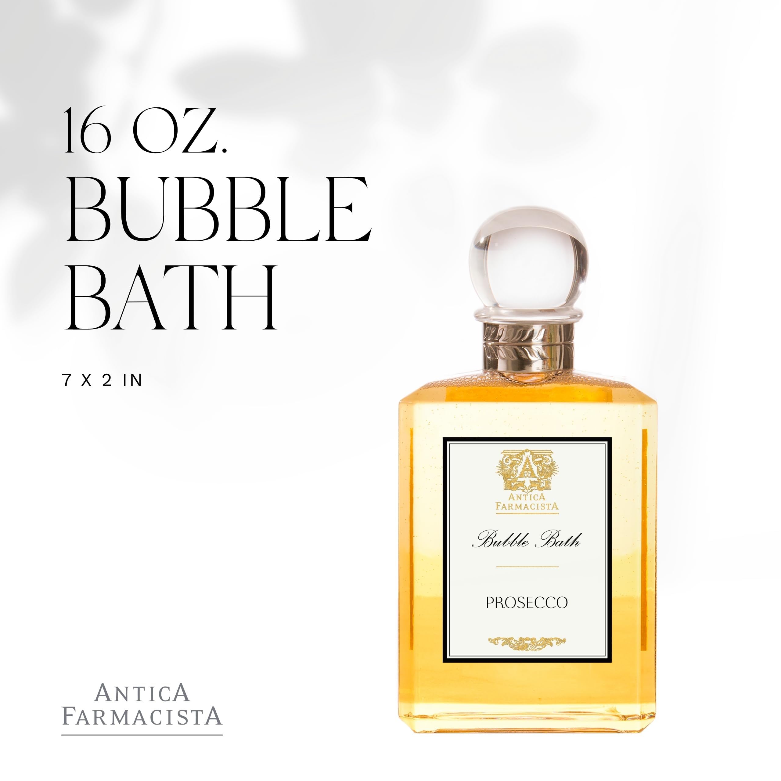 Antica Farmacista Bubble Bath Prosecco – Luxurious Foaming Bath, 15.8 fl oz