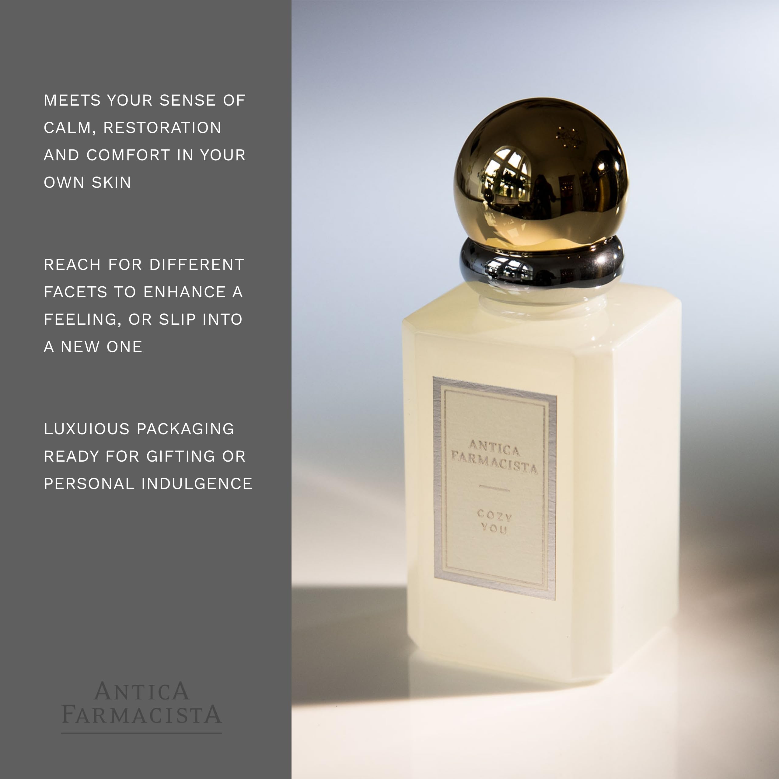 Antica Farmacista Cozy You Eau de Parfum – Elegant, Long-Lasting Fragrance (1.7 oz) | Gift for Holidays, Birthdays & Anniversaries