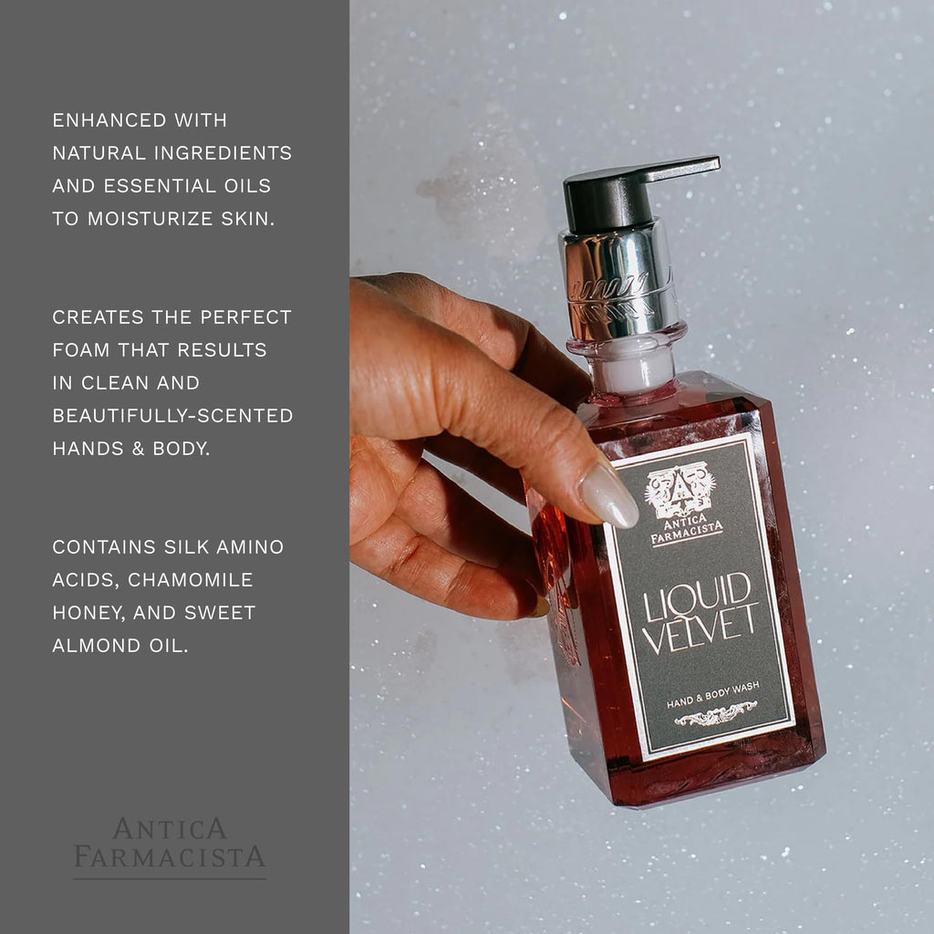 Antica Farmacista Hand & Body Wash – Luxury Hydrating Cleanser | Liquid Velvet 10 fl oz