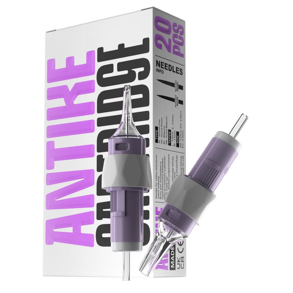 ANTIKE Clouds Pro Tattoo Cartridge Needles #10(3RL) 20Pcs 0.3mm – Soft Finger Ledge, Membrane, X-Taper