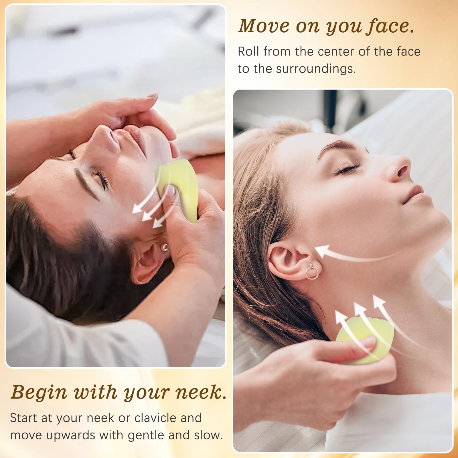 ANTIVP Neck Cream for Tightening & Firming - Gua Sha Kit with Collagen, Retinol & Hyaluronic Acid