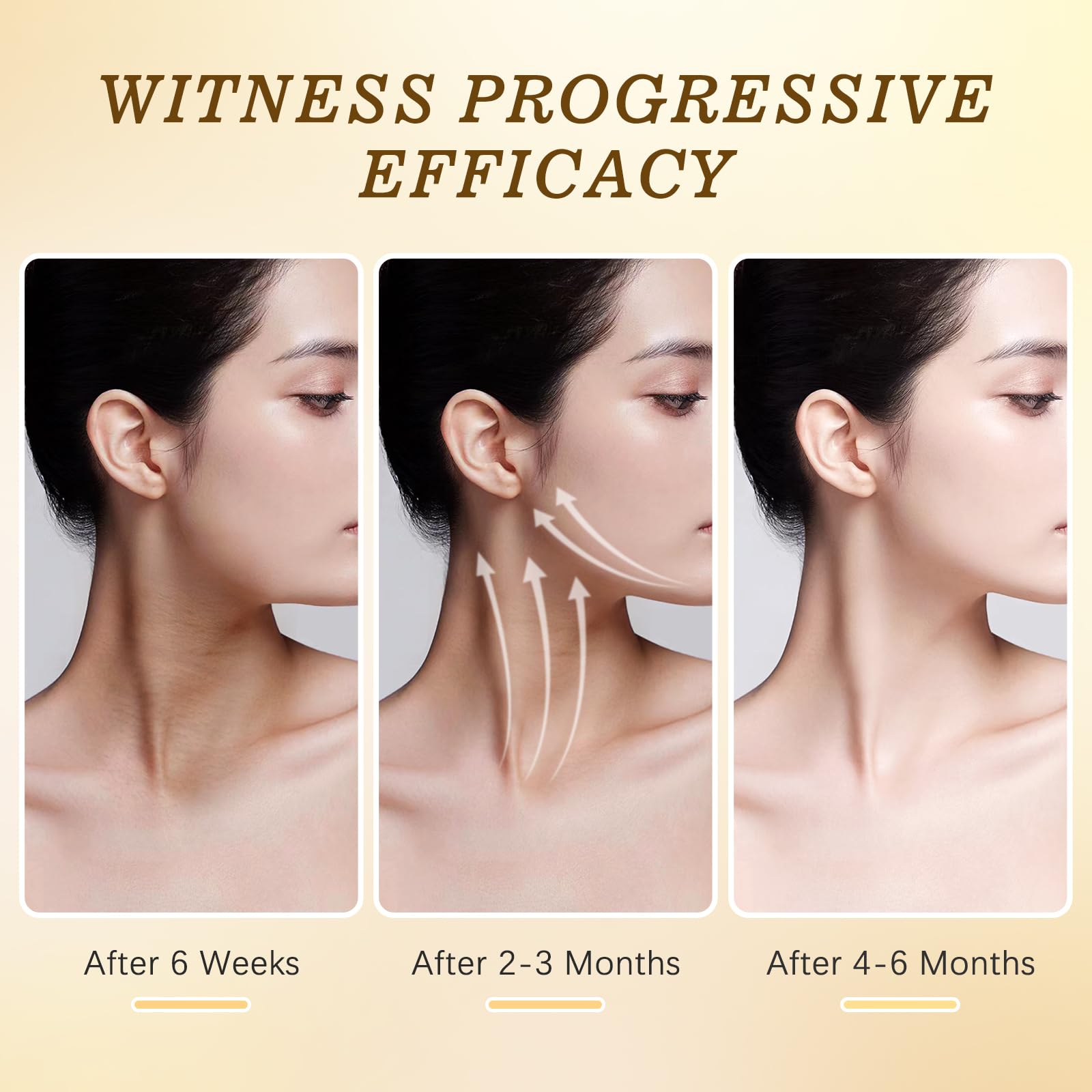 ANTIVP Neck Cream for Tightening & Firming - Gua Sha Kit with Collagen, Retinol & Hyaluronic Acid