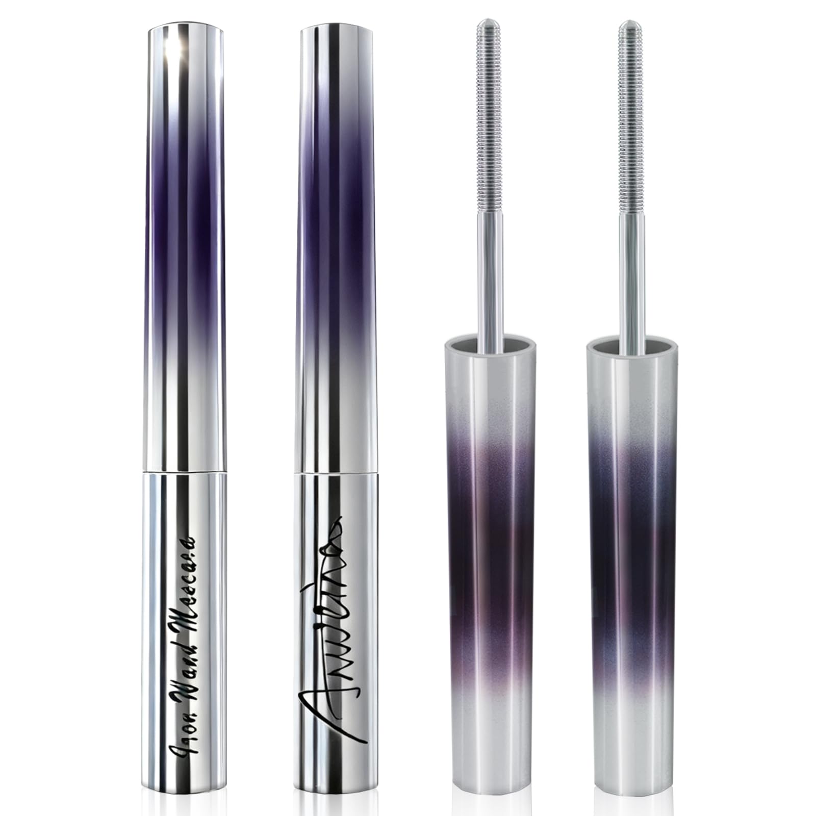 Anweina Iron Wand Mascara - 2-Pack, 3D Curl, Waterproof, Clump-Free