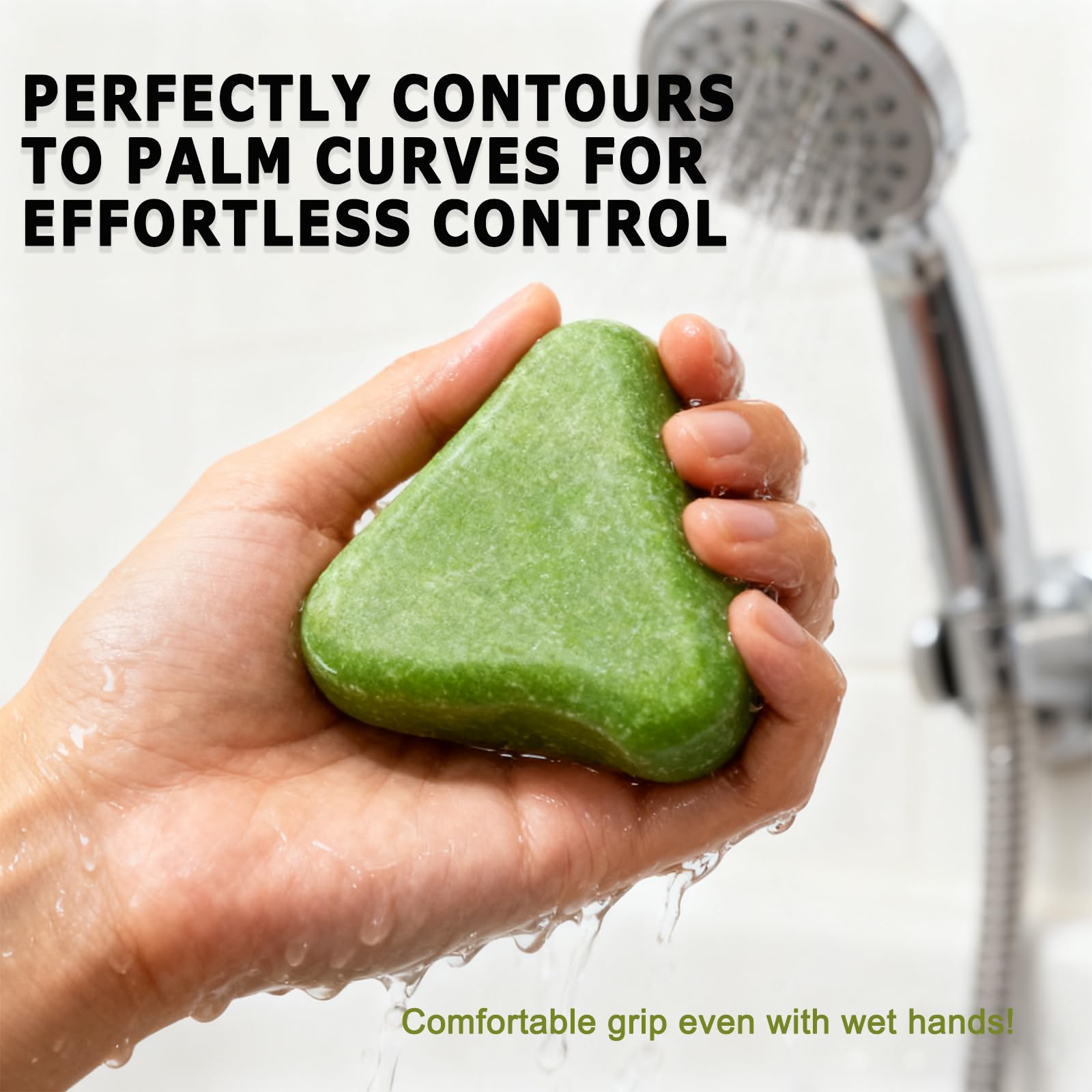 Anweina 2-Pack Nature Triangle Shampoo Bar – Nature Seven Greens, Usman Grass Formula