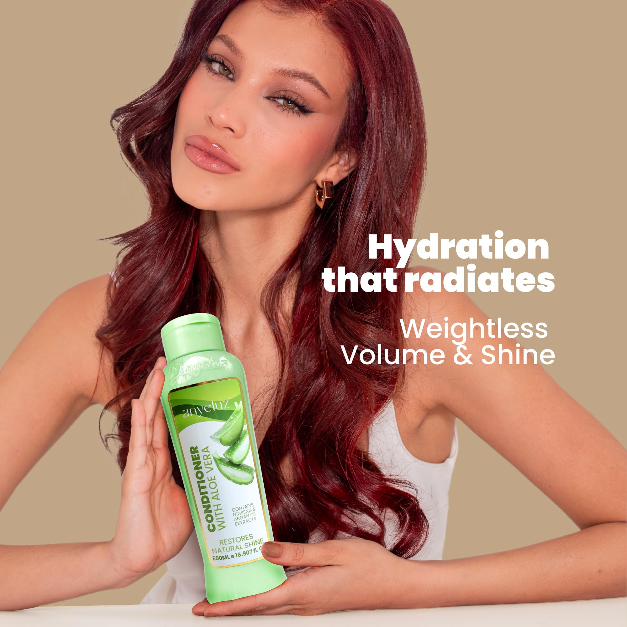 ANYELUZ Rosemary Shampoo & Aloe Conditioner Set – Hydration, Volume & Shine