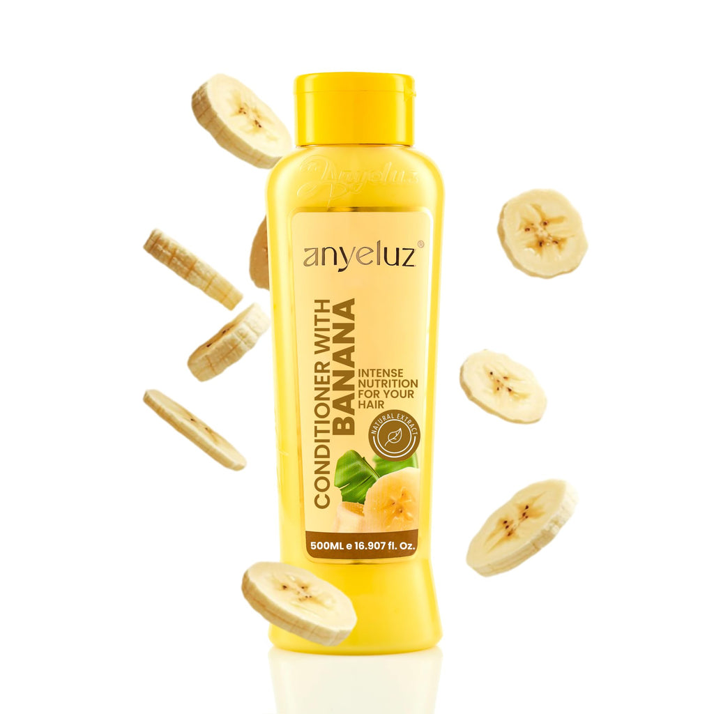 ANYELUZ Banana Conditioner | Deep Conditioning with Olive Oil for Fragile & Damaged Hair