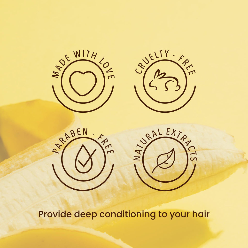 ANYELUZ Banana Conditioner | Deep Conditioning with Olive Oil for Fragile & Damaged Hair