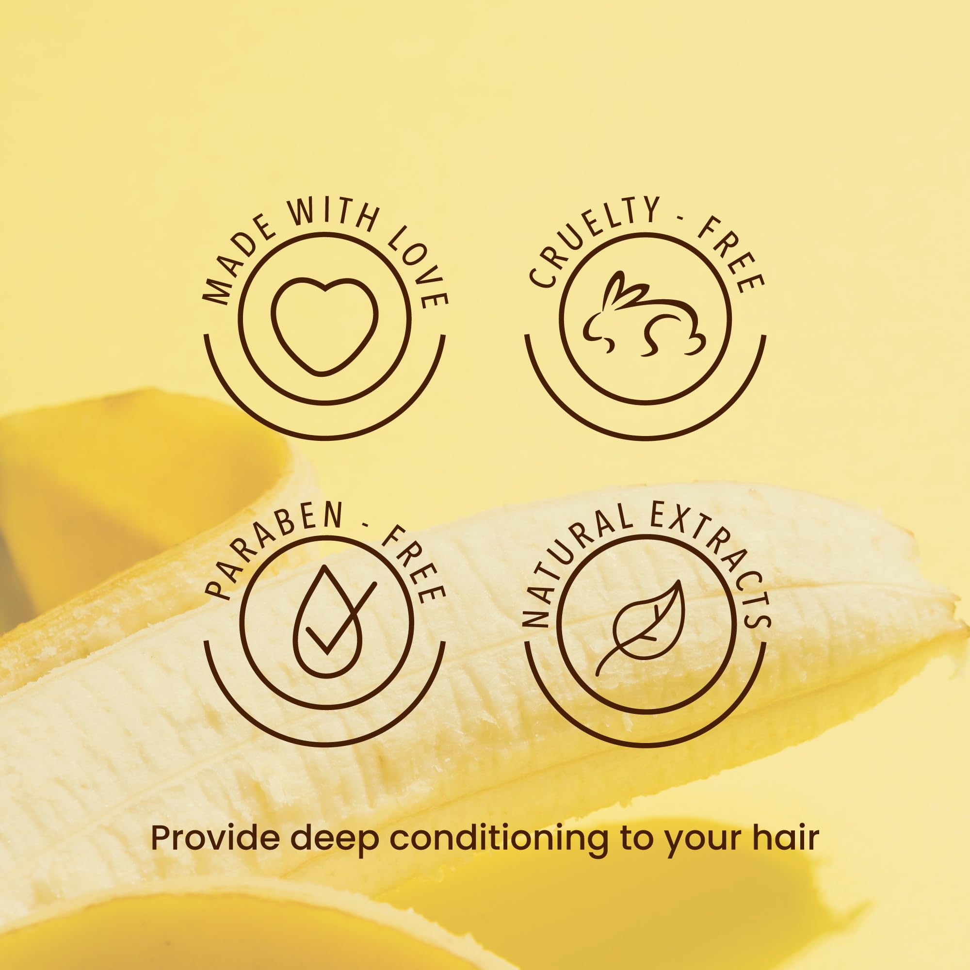 ANYELUZ Banana Conditioner | Deep Conditioning with Olive Oil for Fragile & Damaged Hair