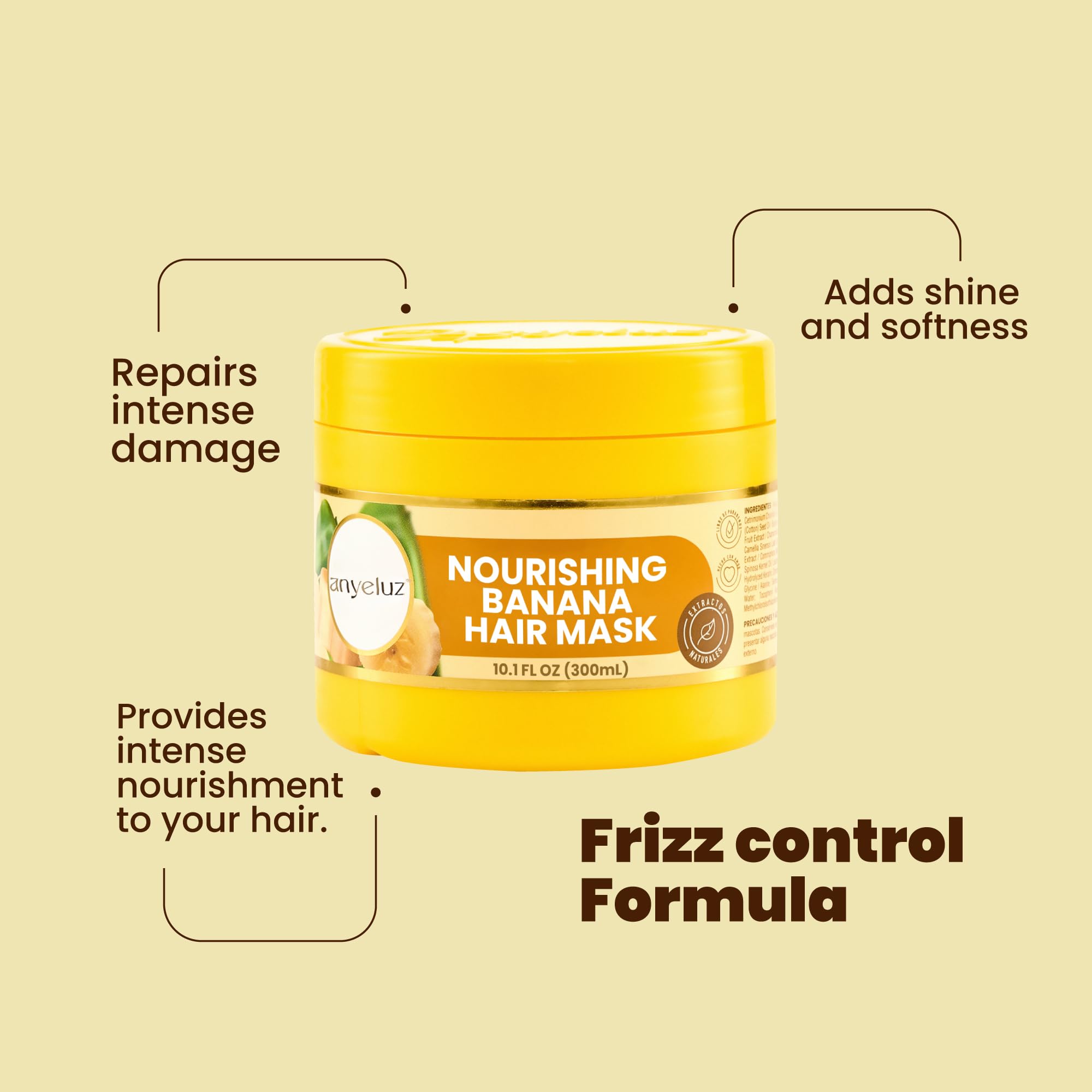 ANYELUZ Intensive Banana Hair Mask – Deep Repair & Hydration for Damaged Hair