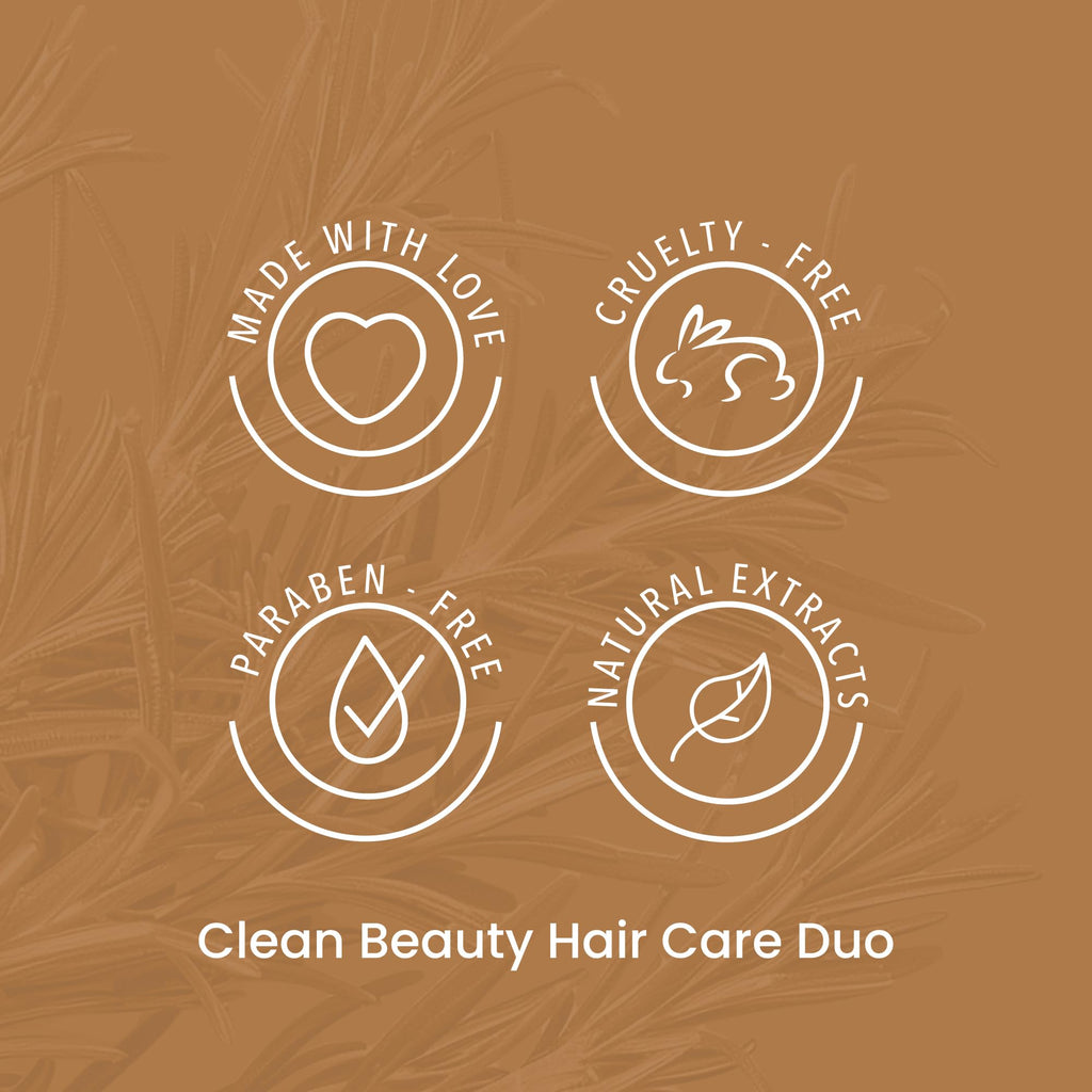 ANYELUZ Rosemary Shampoo & Aloe Conditioner Set – Hydration, Volume & Shine