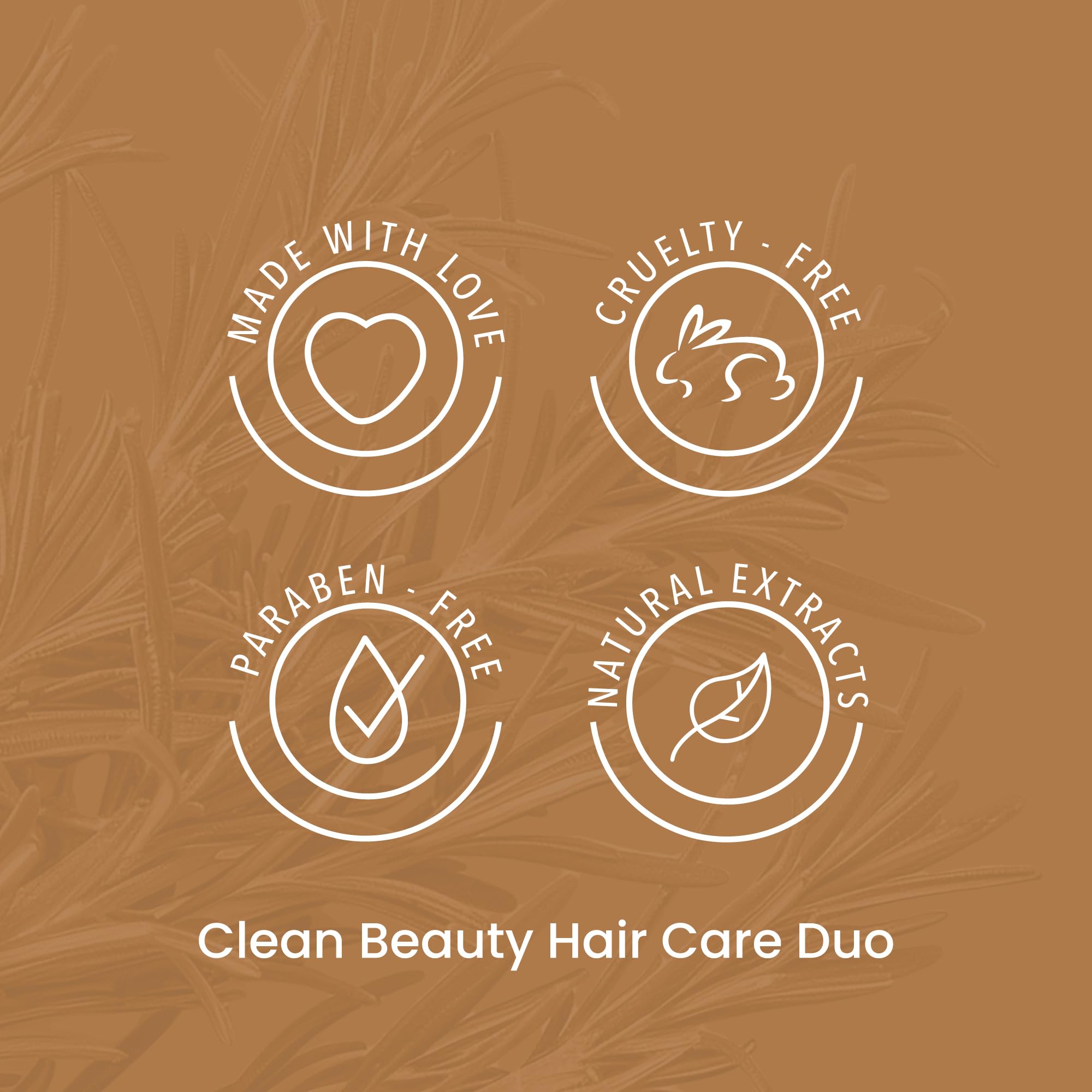 ANYELUZ Rosemary Shampoo & Aloe Conditioner Set – Hydration, Volume & Shine