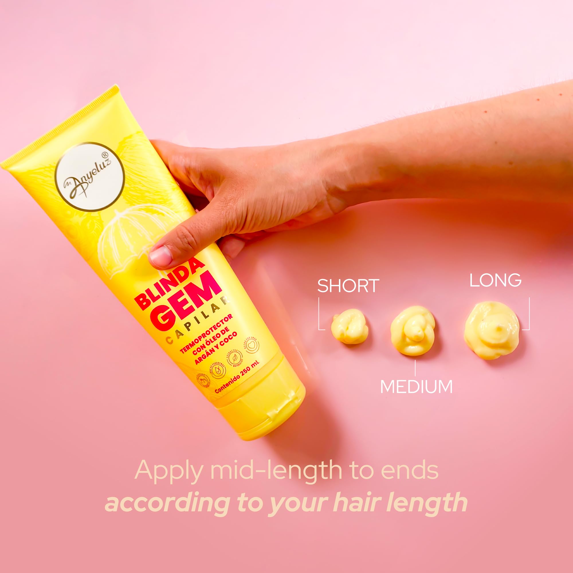 ANYELUZ Hair Thermal Protectant Blindagem – Coconut & Argan Oils