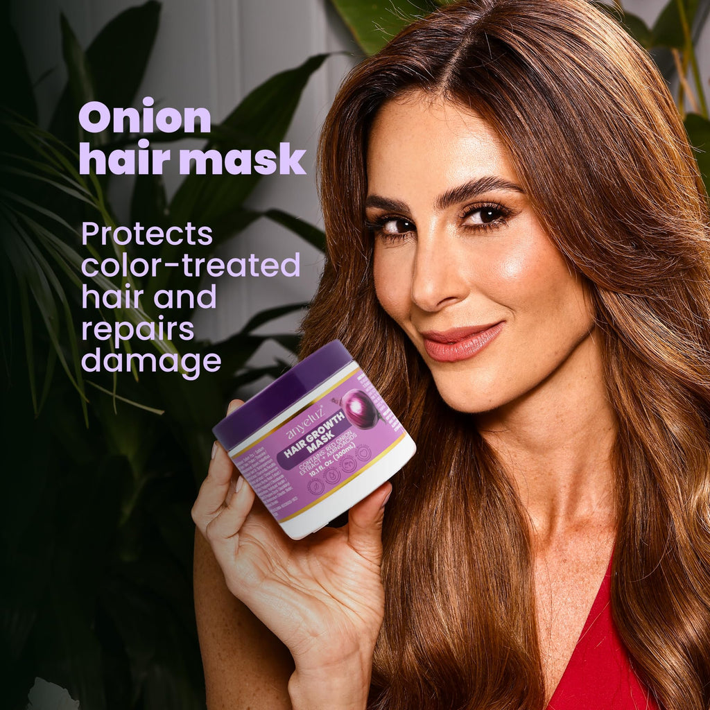 ANYELUZ Onion Hair Mask and Repair Therapy – Hydration, Strength, and Color Protection