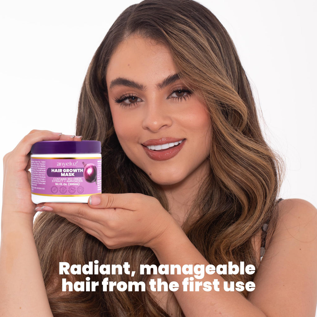 ANYELUZ Onion Hair Mask and Repair Therapy – Hydration, Strength, and Color Protection