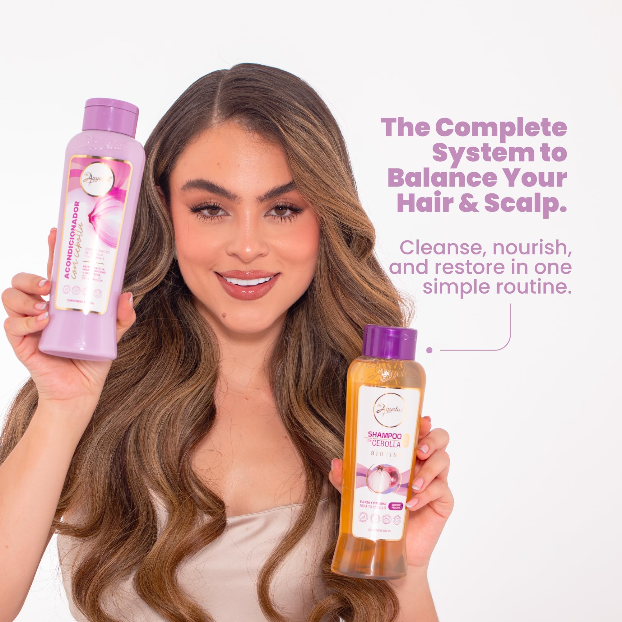 ANYELUZ Onion Hair Care Set — Shampoo, Conditioner & Hair Mask