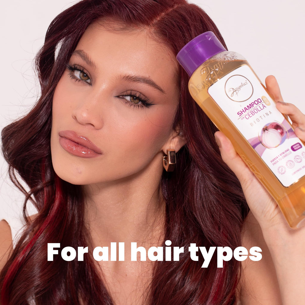ANYELUZ Onion Shampoo – Odorless, Oil Control, All Hair Types (Salt & Paraben Free)