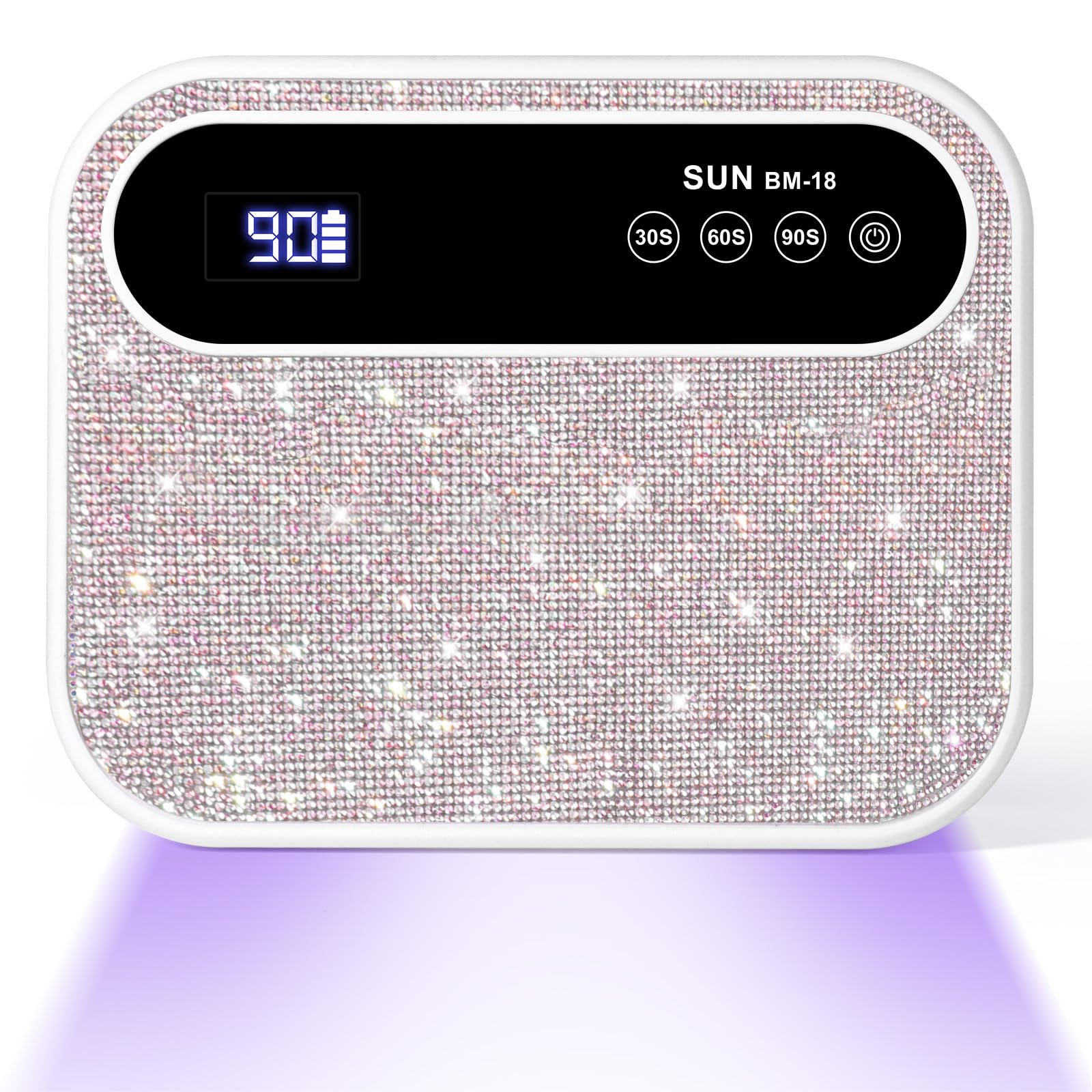 ANYINS Led Nail Lamp 126W – 42 LEDs, Rechargeable, Fast & Even Gel Curing