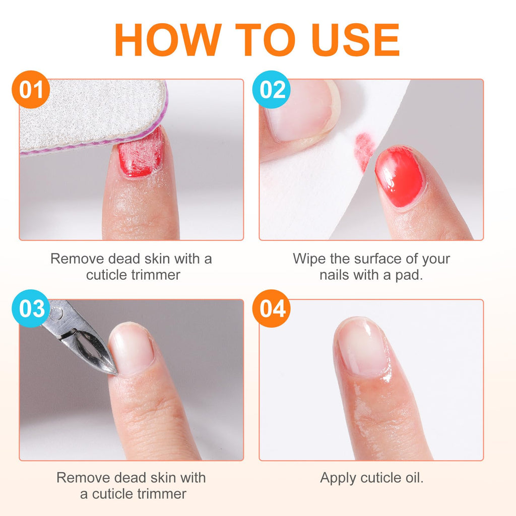 ANYINS Nail Polish Remover Pads – 200PCS, Acetone-Free Wipes with Nourishing Oils