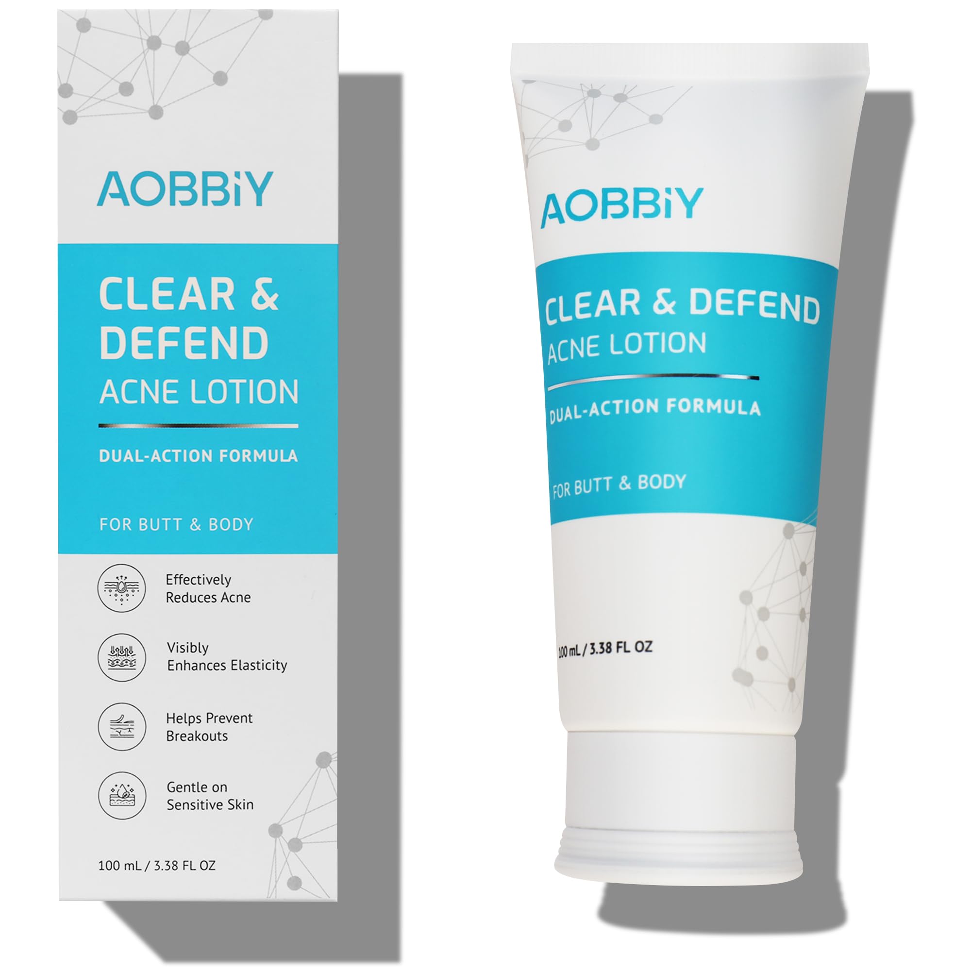 AOBBIY Butt Acne Clearing Treatment Cream — 2% Salicylic Acid & Niacinamide for Back, Butt & Body