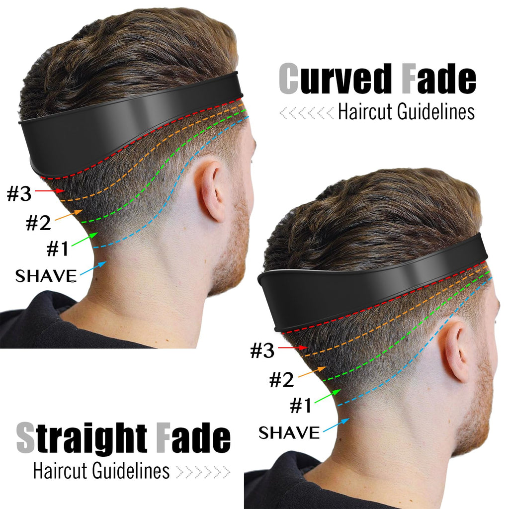 AOMGD Neckline Shaving Template & Adjustable Hair Trimming Guide – DIY Self Haircut System
