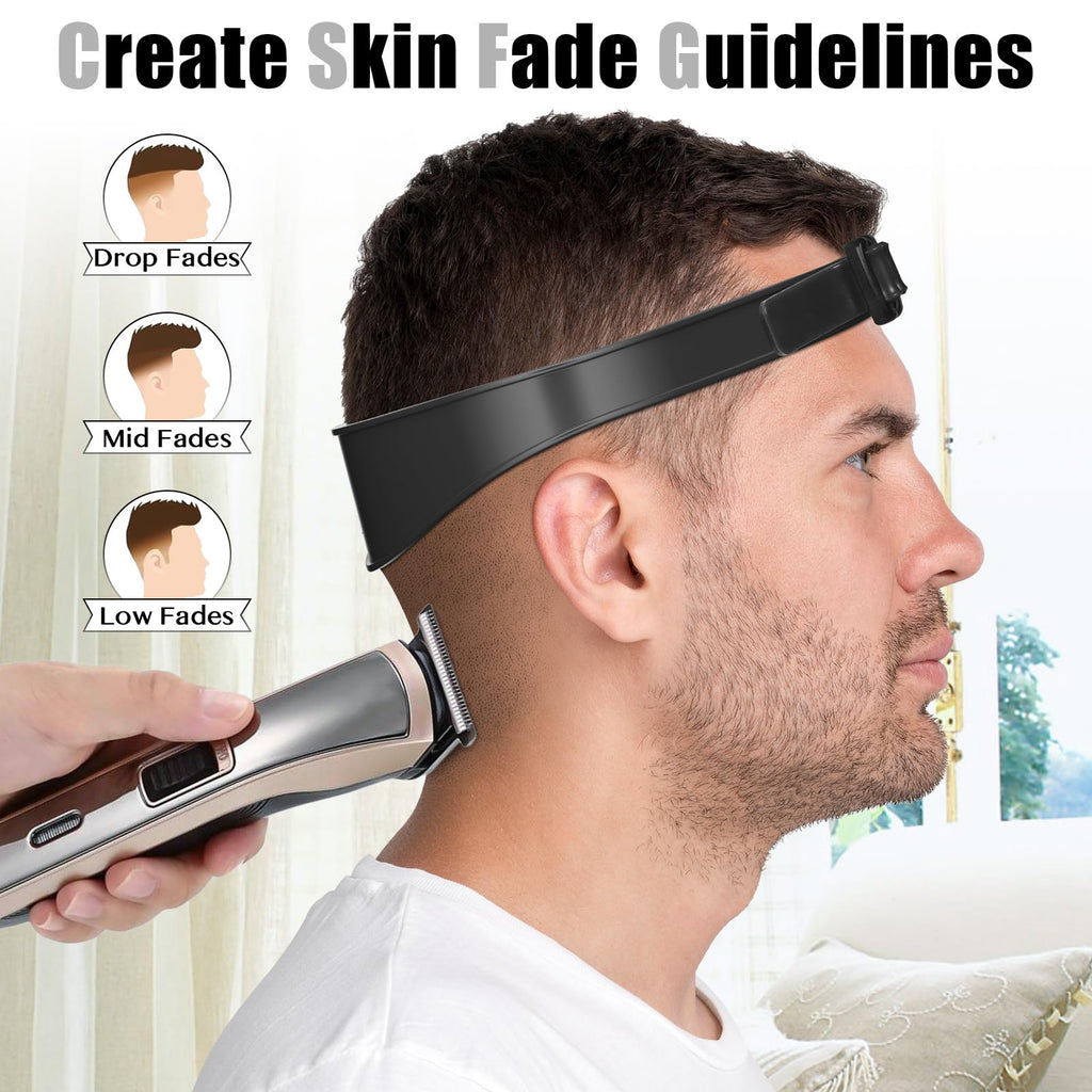 AOMGD Neckline Shaving Template & Adjustable Hair Trimming Guide – DIY Self Haircut System
