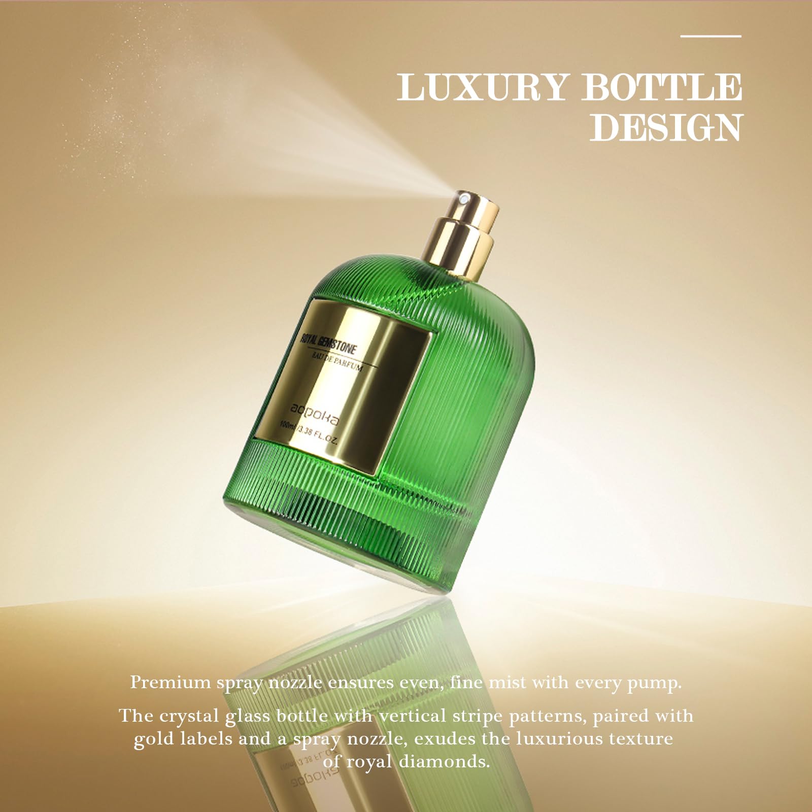 aopoka Citrus Noir – Luxury Aromatic Woody Eau de Parfum for Men, 3.3 oz