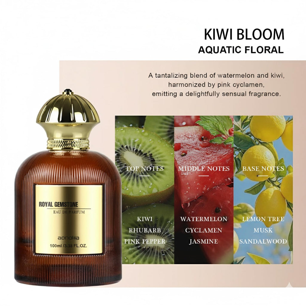 aopoka Kiwi Bloom – Luxury Aquatic Floral Eau de Parfum for Women, 3.3 Fl Oz