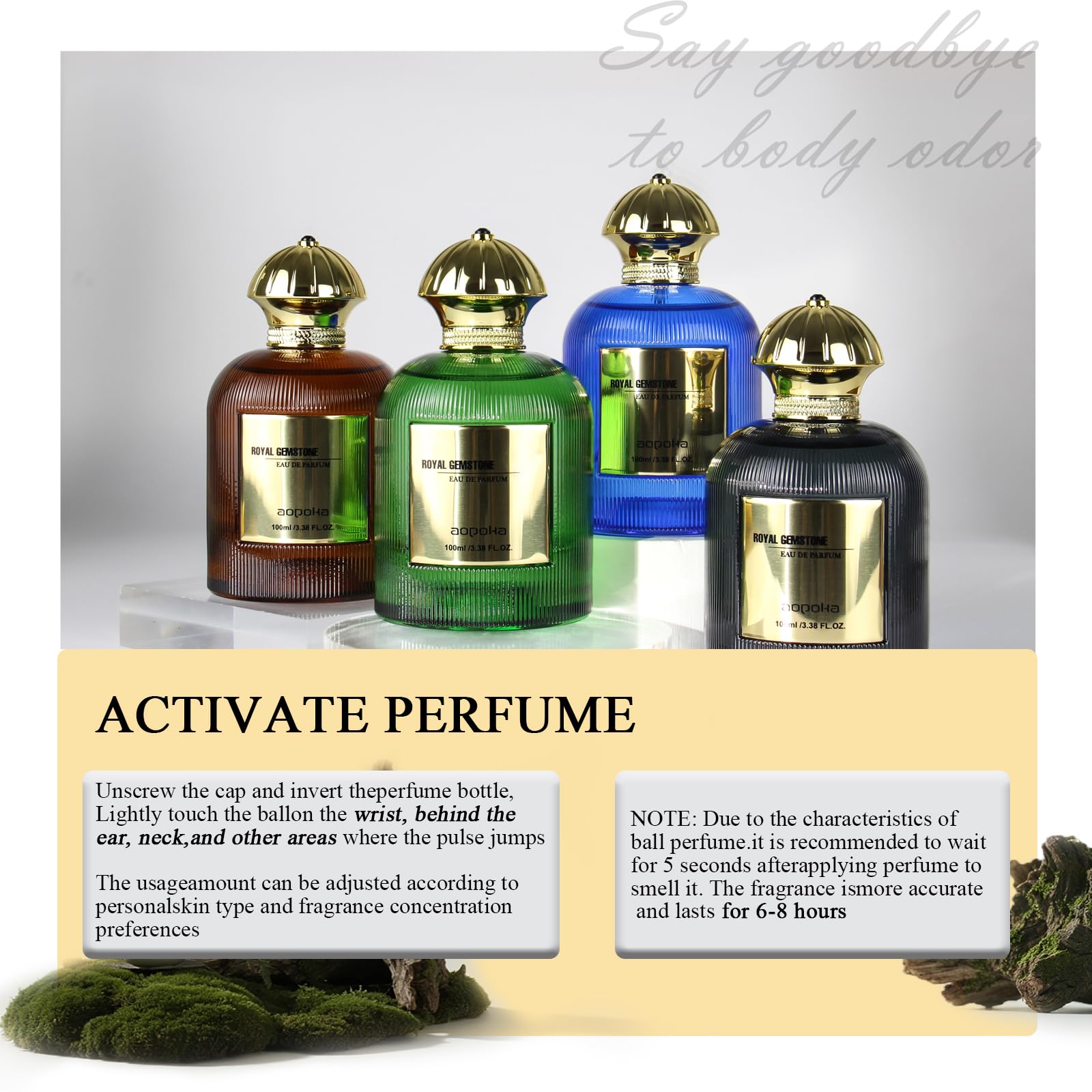 aopoka Lychee Rose – Luxury Floral Eau de Parfum, 3.3 fl oz | Rhubarb, Lychee, Rose & Peony