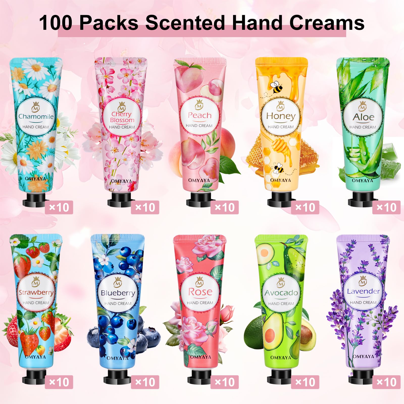 Aottom 100 Pack Hand Lotion Bulk Gift – Mini Travel Size Lotions for Gifting