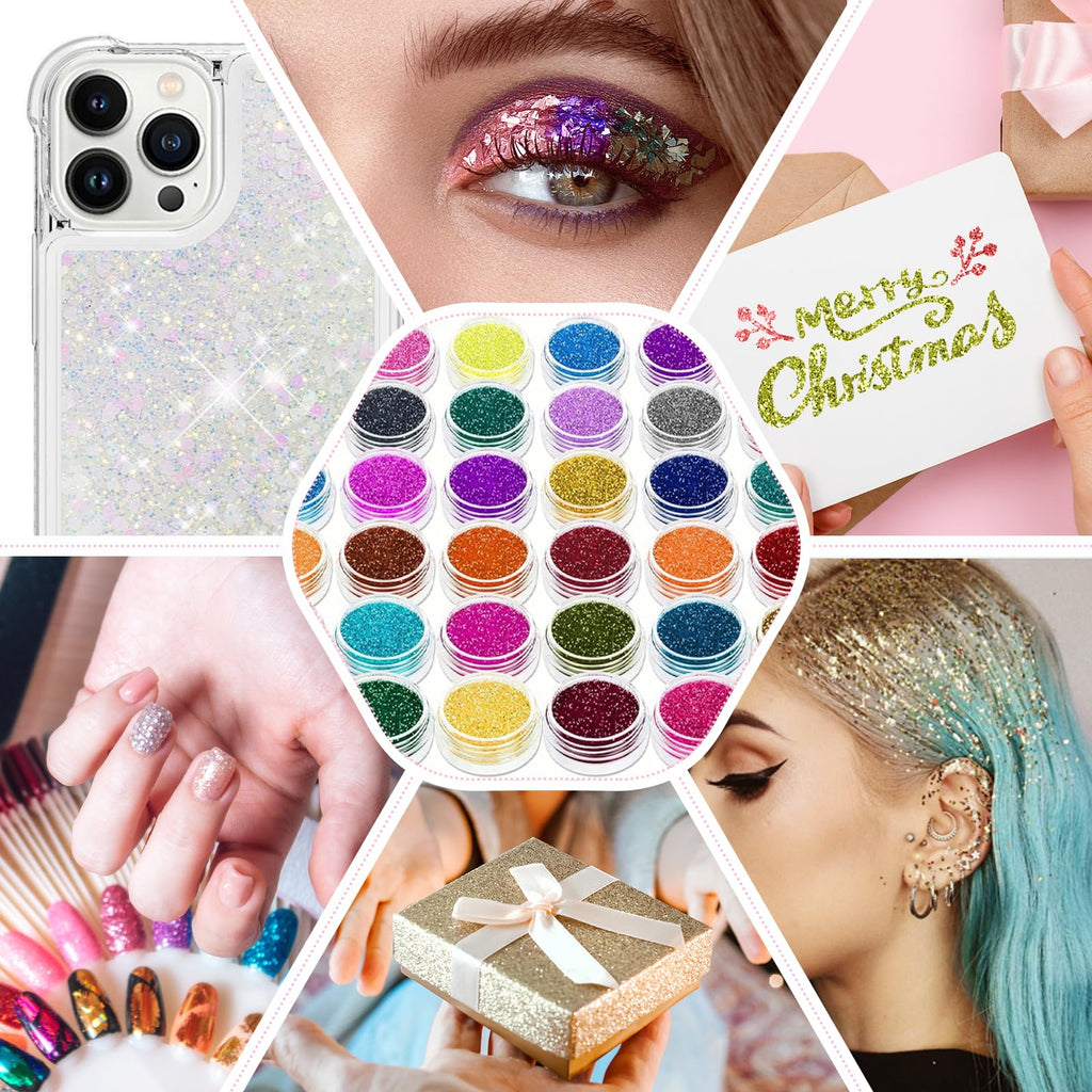 Aottom Temporary Glitter Tattoo Kit for Kids – 220 Templates, 70+ Stickers, 36 Glitter Colors, 3 Glues, 5 Brushes