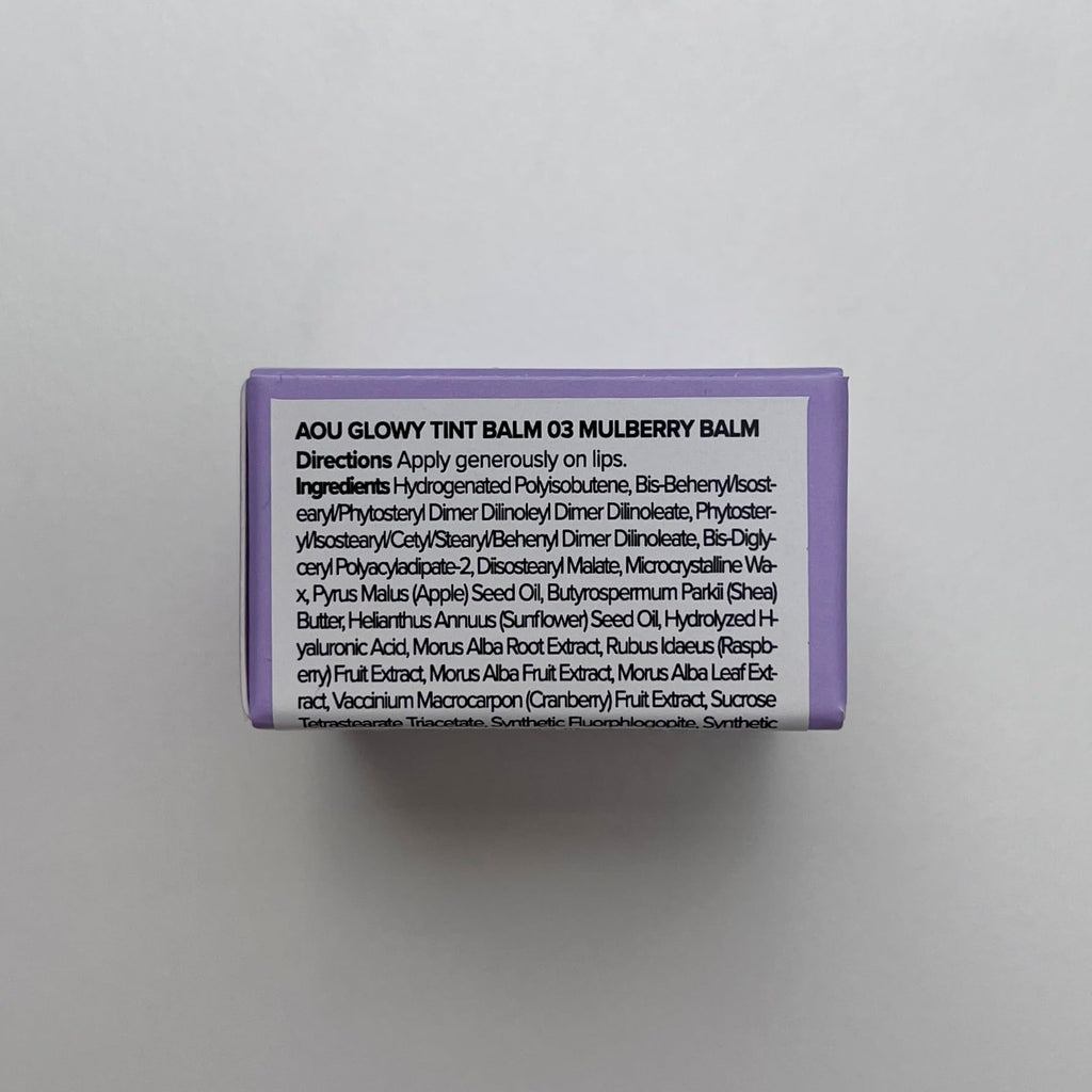 AOU GLOWY TINT BALM – Hydrating Mulberry Lip Tint with Natural Gloss