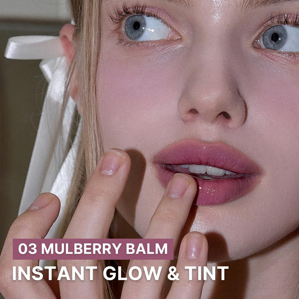 AOU GLOWY TINT BALM – Hydrating Mulberry Lip Tint with Natural Gloss