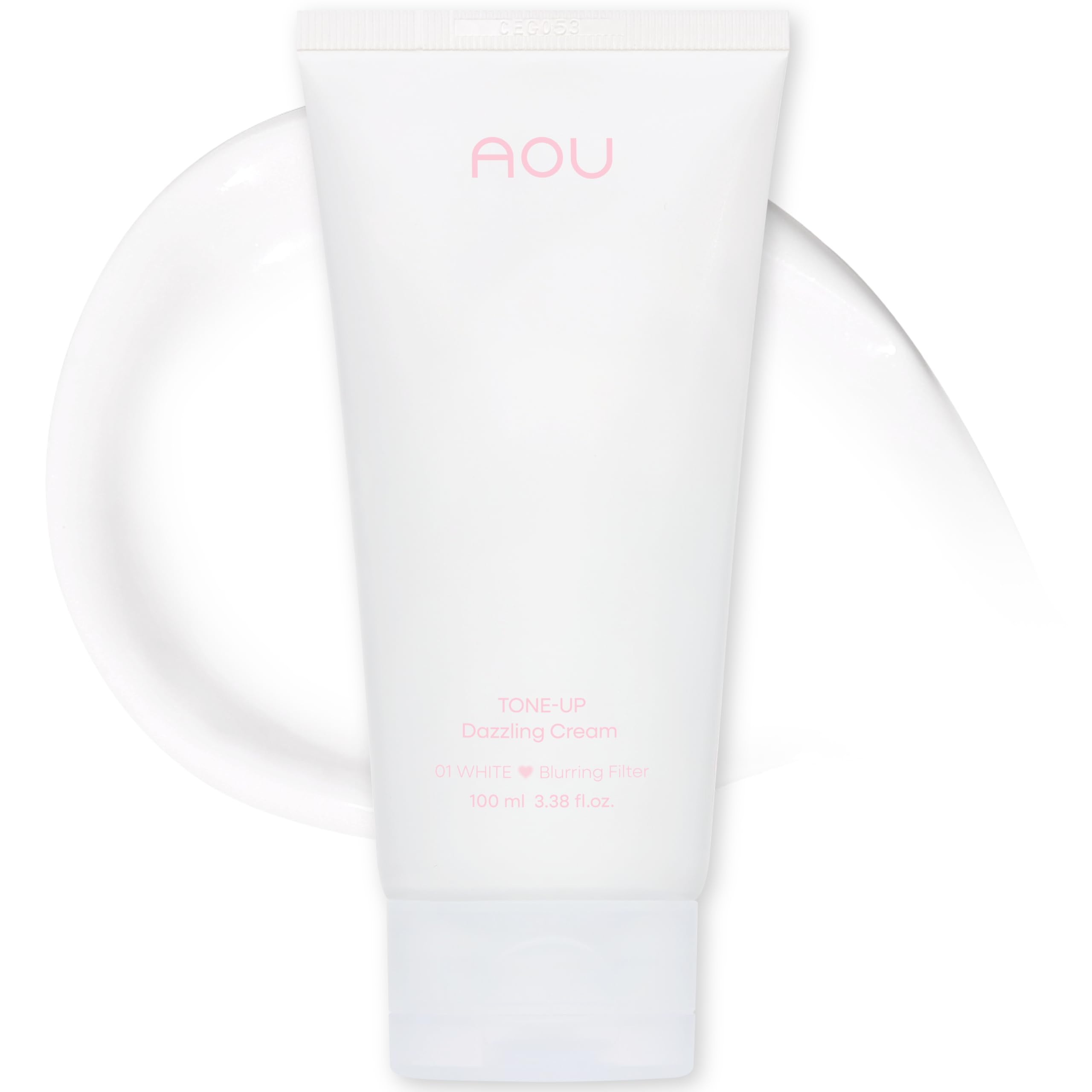 AOU Tone-Up Dazzling Cream 01 White – Lightweight, Buildable, Transfer-Resistant