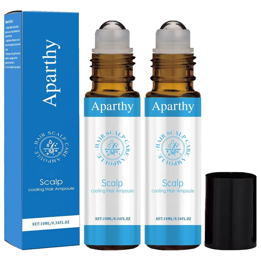 Aparthy Hair Growth Roll On – 2-Pack Advanced Serum for All Hair Types (10ml each)
