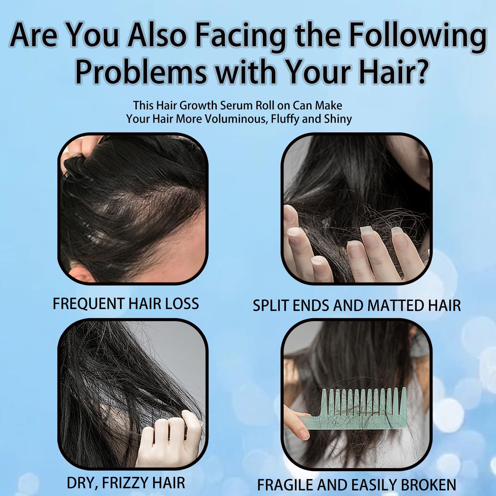 Aparthy Hair Growth Roll-On – Rosemary Serum for Thicker, Stronger Hair (3pcs)