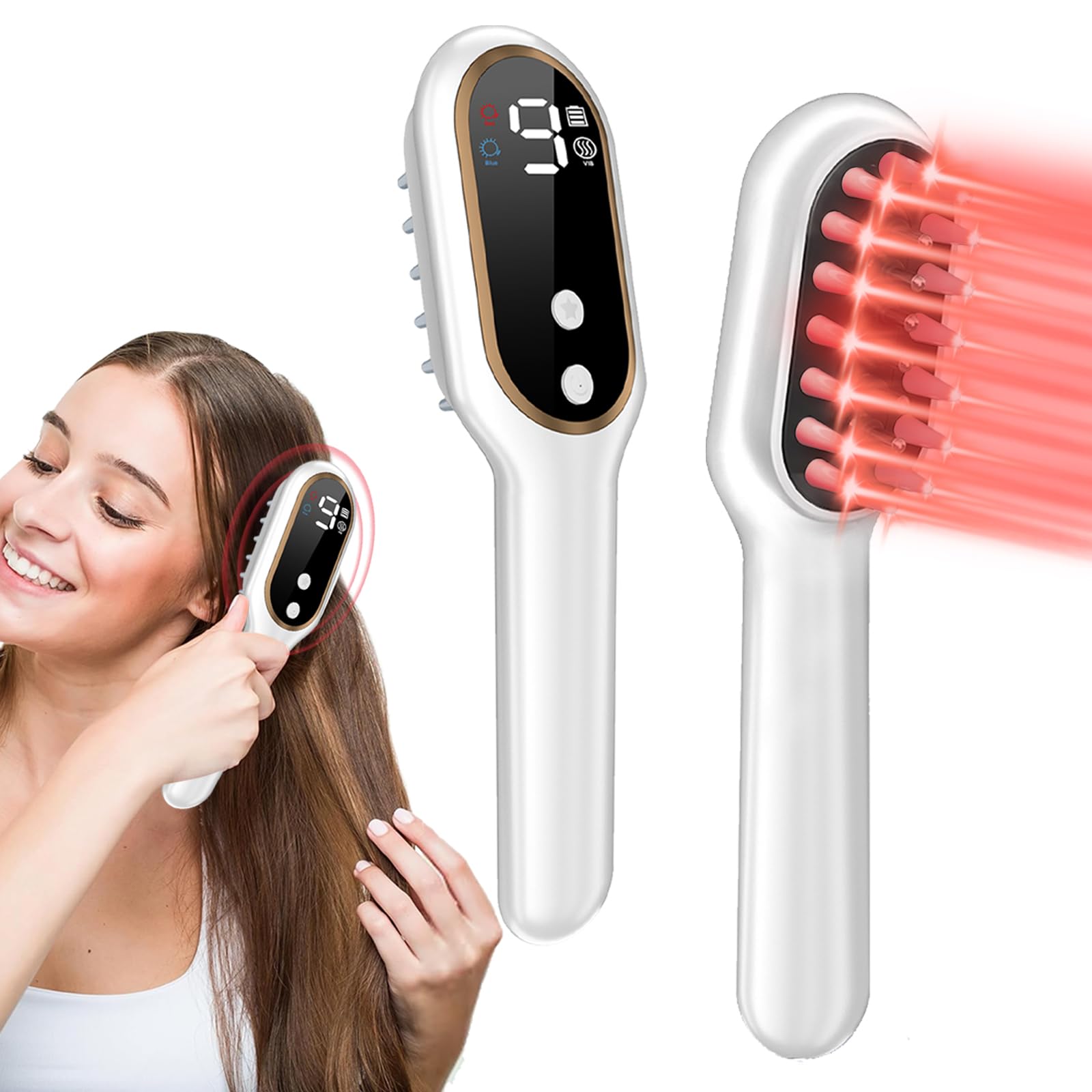 Apbier Laser Hair Growth Comb – Gentle Light Therapy for Hair Growth Support (Men & Women)