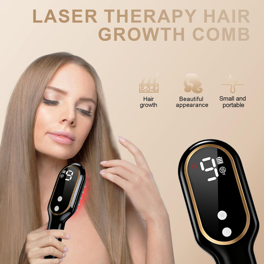Apbier Laser Hair Growth Comb – At-Home Laser Therapy for Hair Growth