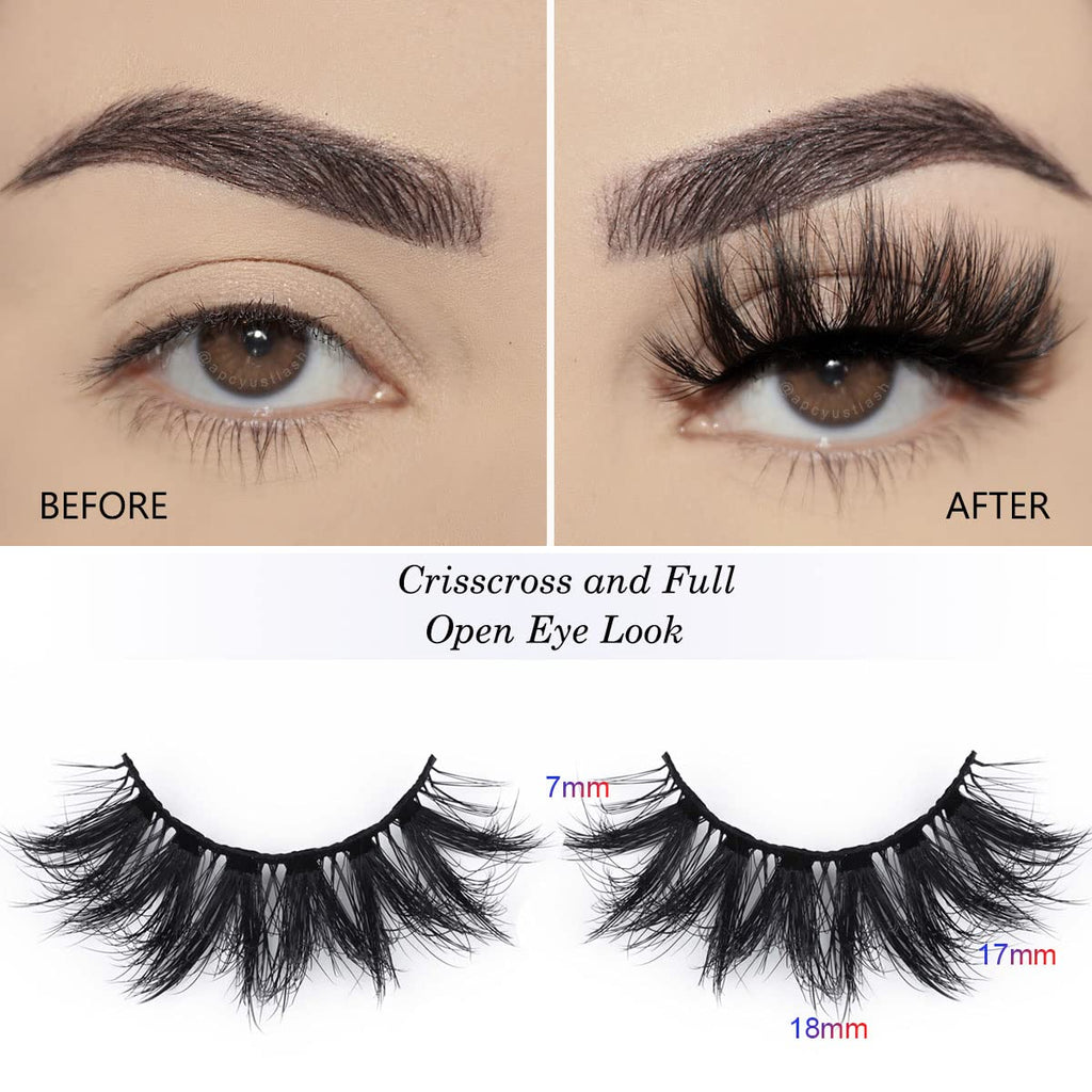 APCYUST Lashes Bulk Wispy Eyelashes – 100 Pairs, 5 Styles, 15mm-18mm | Wholesale & Brand Custom