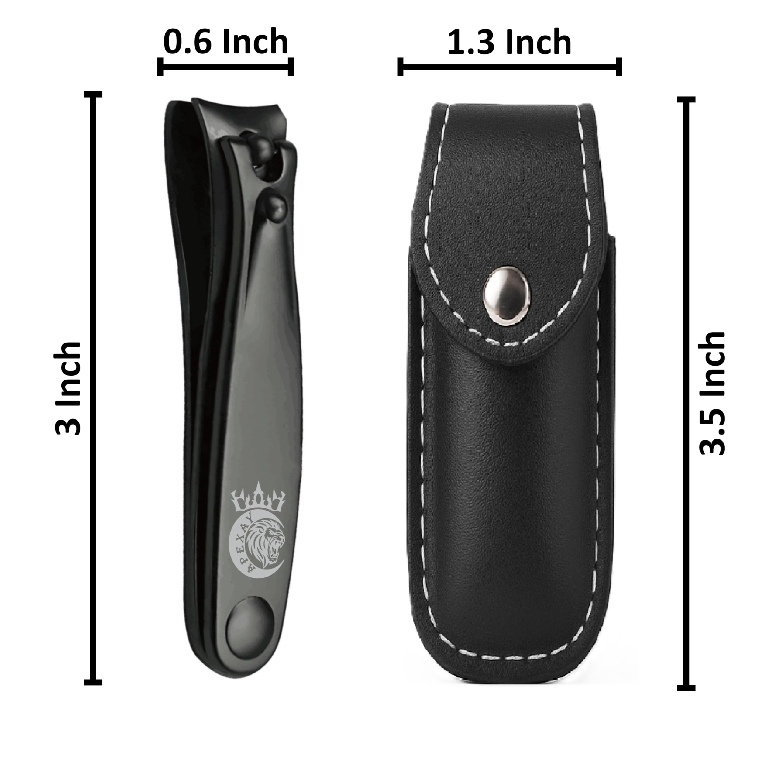 APEXAY Premium Nail Clipper Set – Solingen Made, Ultra Sharp, Heavy-Duty Stainless Steel