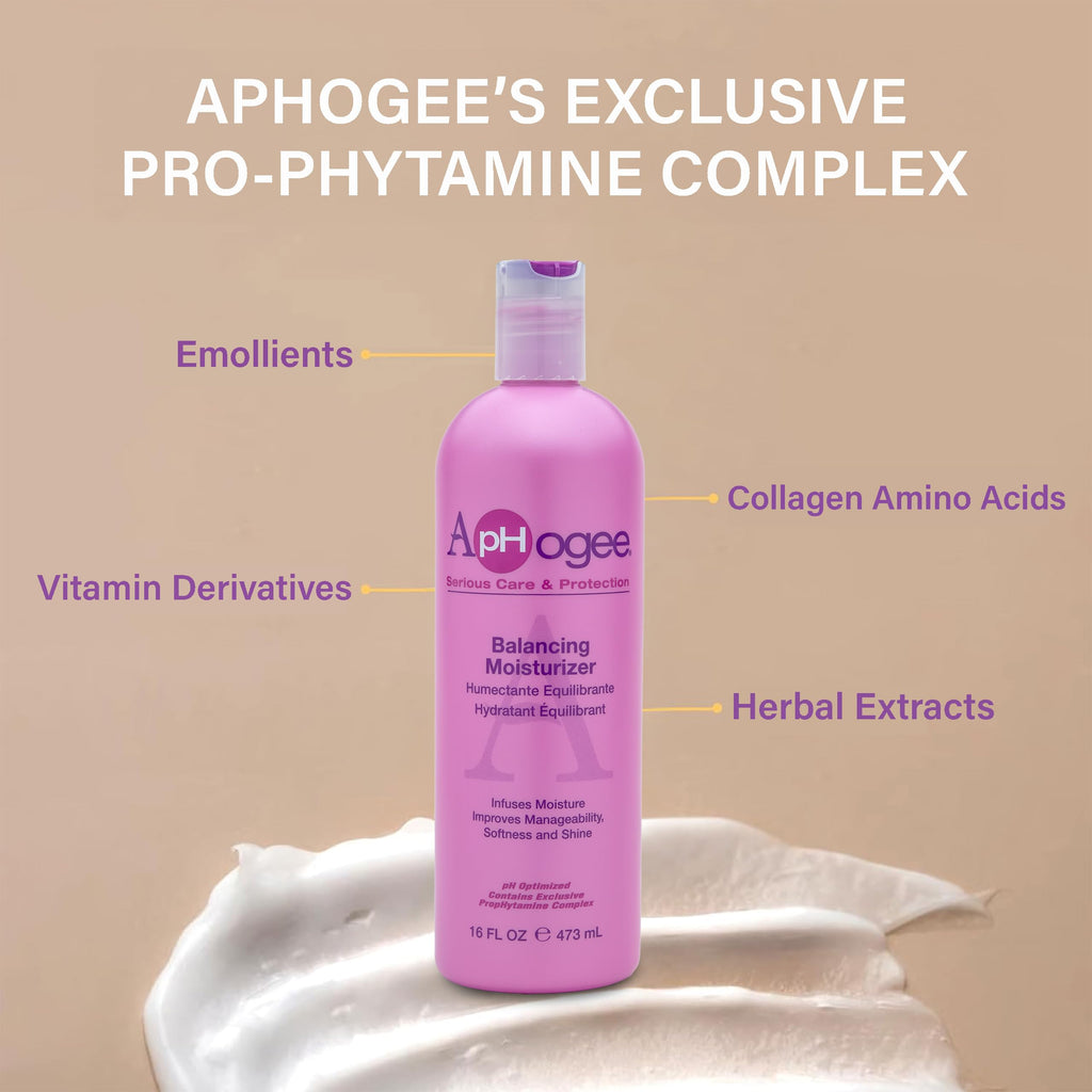 Aphogee Double Bundle – Two-Step Protein Treatment + Balancing Moisturizer (16 oz each)