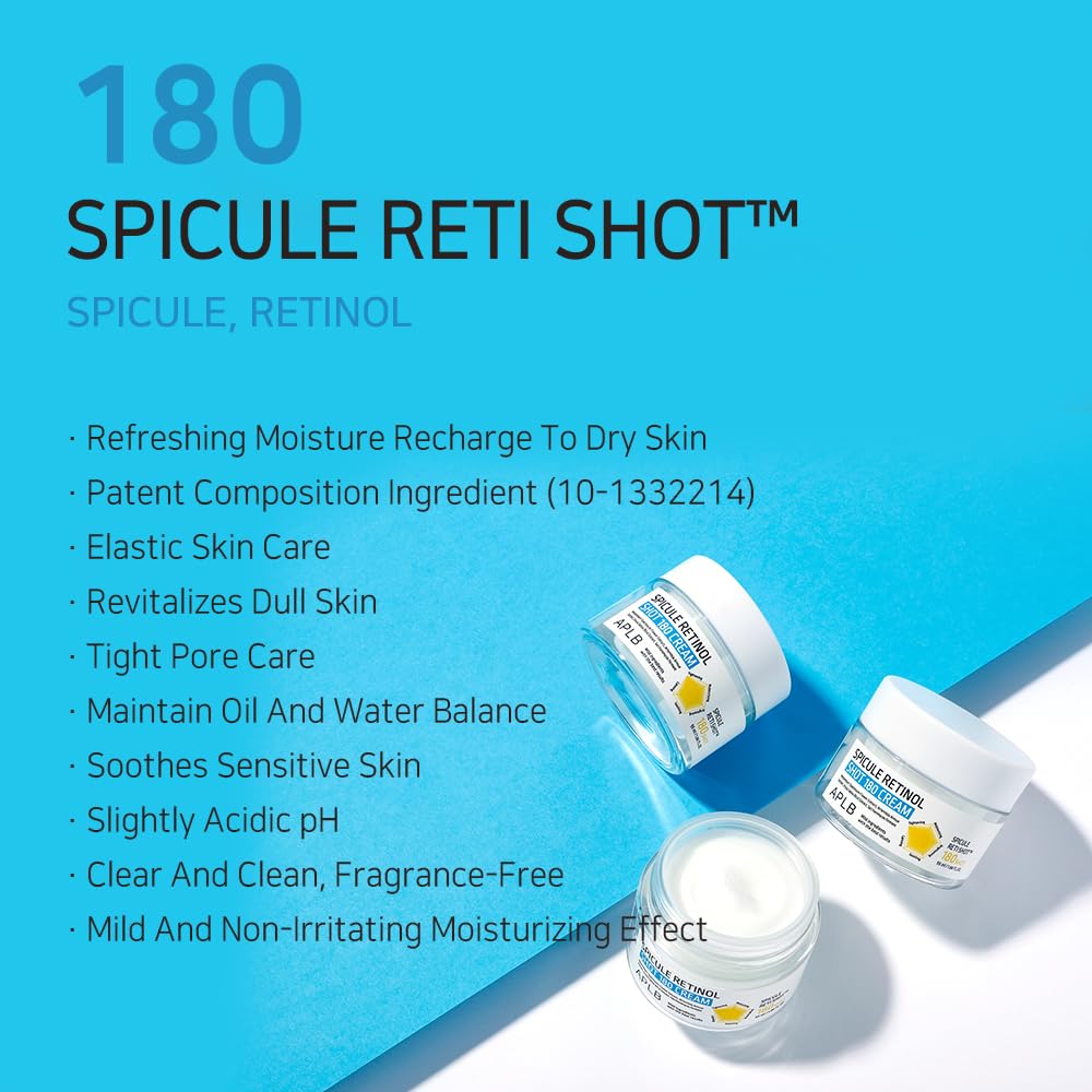 APLB Spicule Retinol Shot 180 Cream | Gentle Exfoliation, Hydration & Texture Refinement