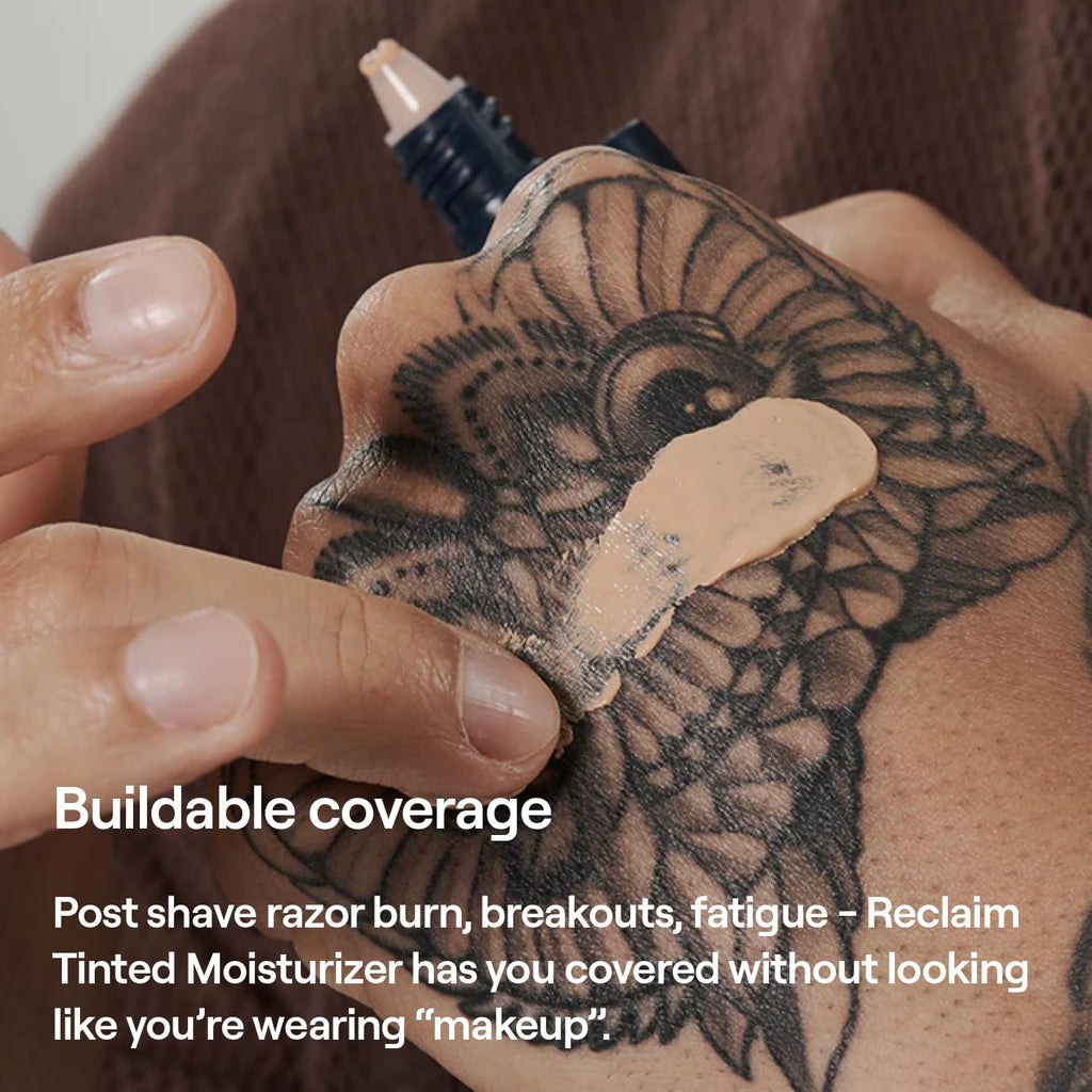 APOSTLE Reclaim Tinted Moisturizer for Men (12 Negril) – Buildable Coverage with Niacinamide & Hyaluronic Acid