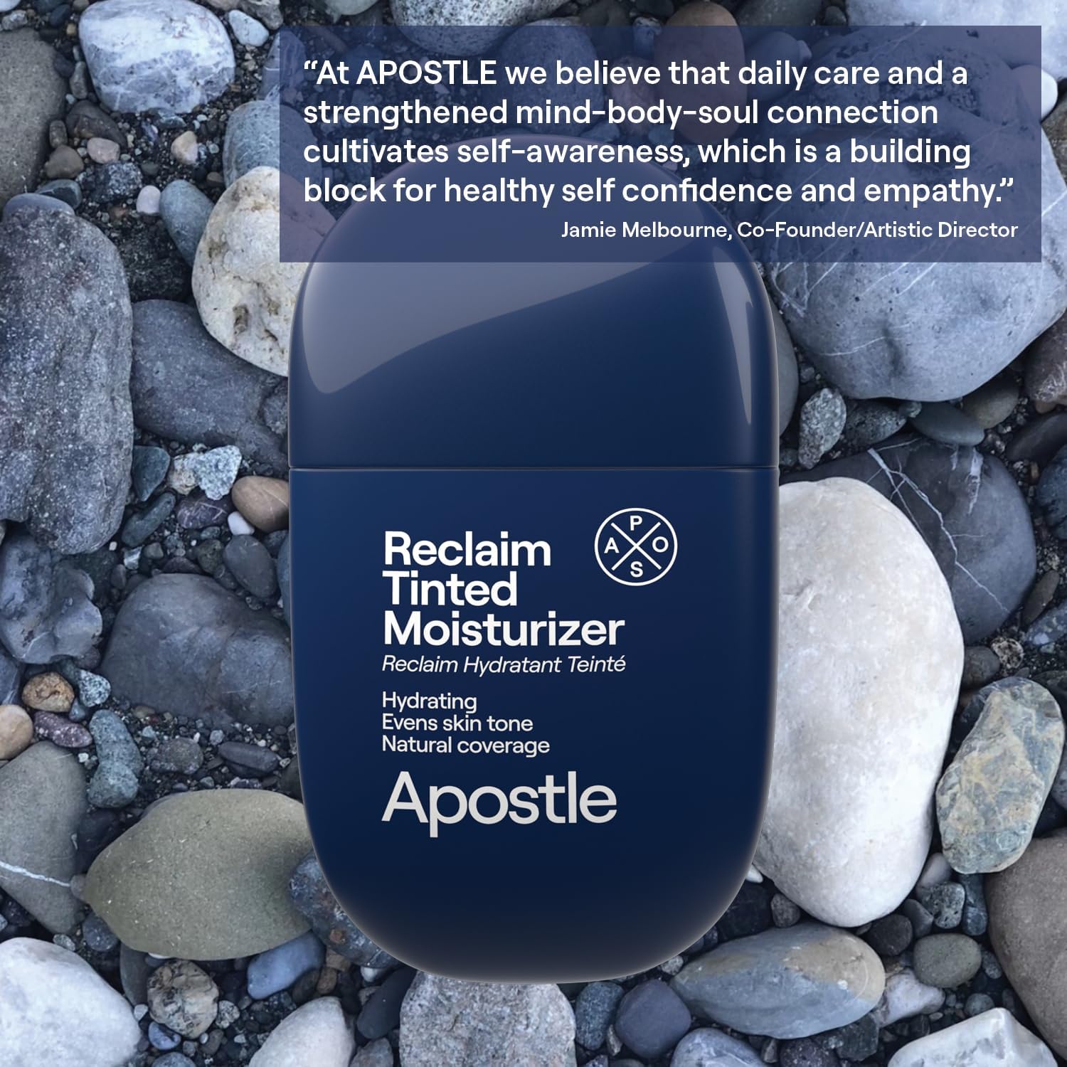 APOSTLE Reclaim Tinted Moisturizer for Men (12 Negril) – Buildable Coverage with Niacinamide & Hyaluronic Acid