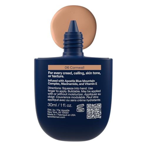 APOSTLE Reclaim Tinted Moisturizer for Men (Shade Cornwall 6) | Hydration & Buildable Coverage